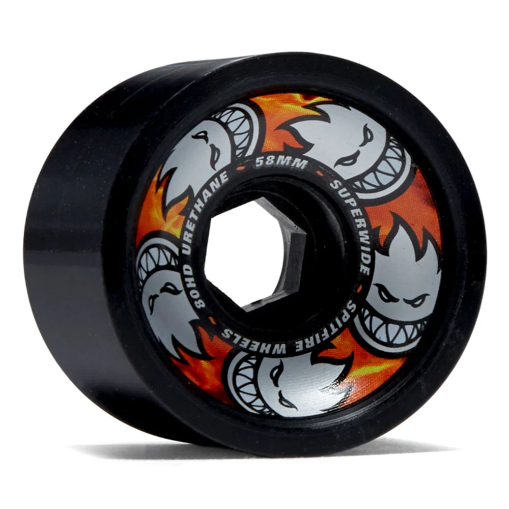 Spitfire 80HD Superwide Multiballs Wheels Black 58/80a