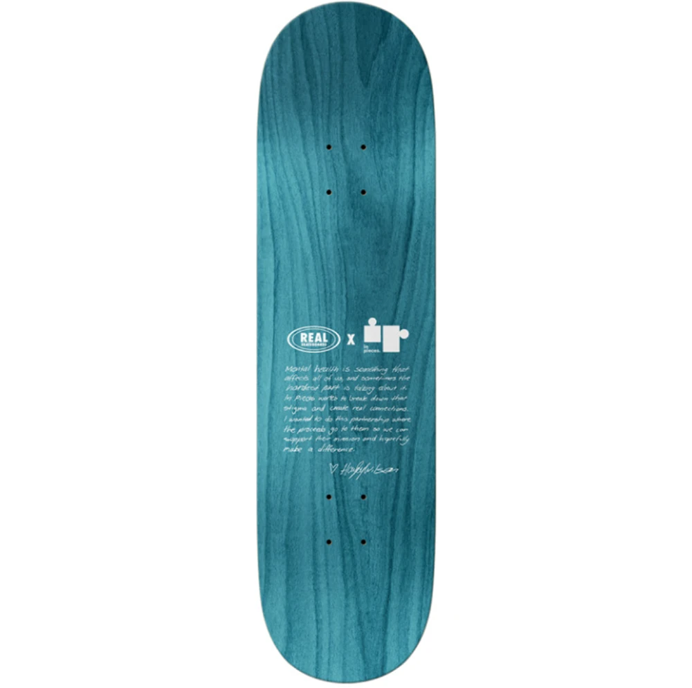 Real Hayley Pieces TrueFit Skateboard Deck Silver 8.25x13.88WB