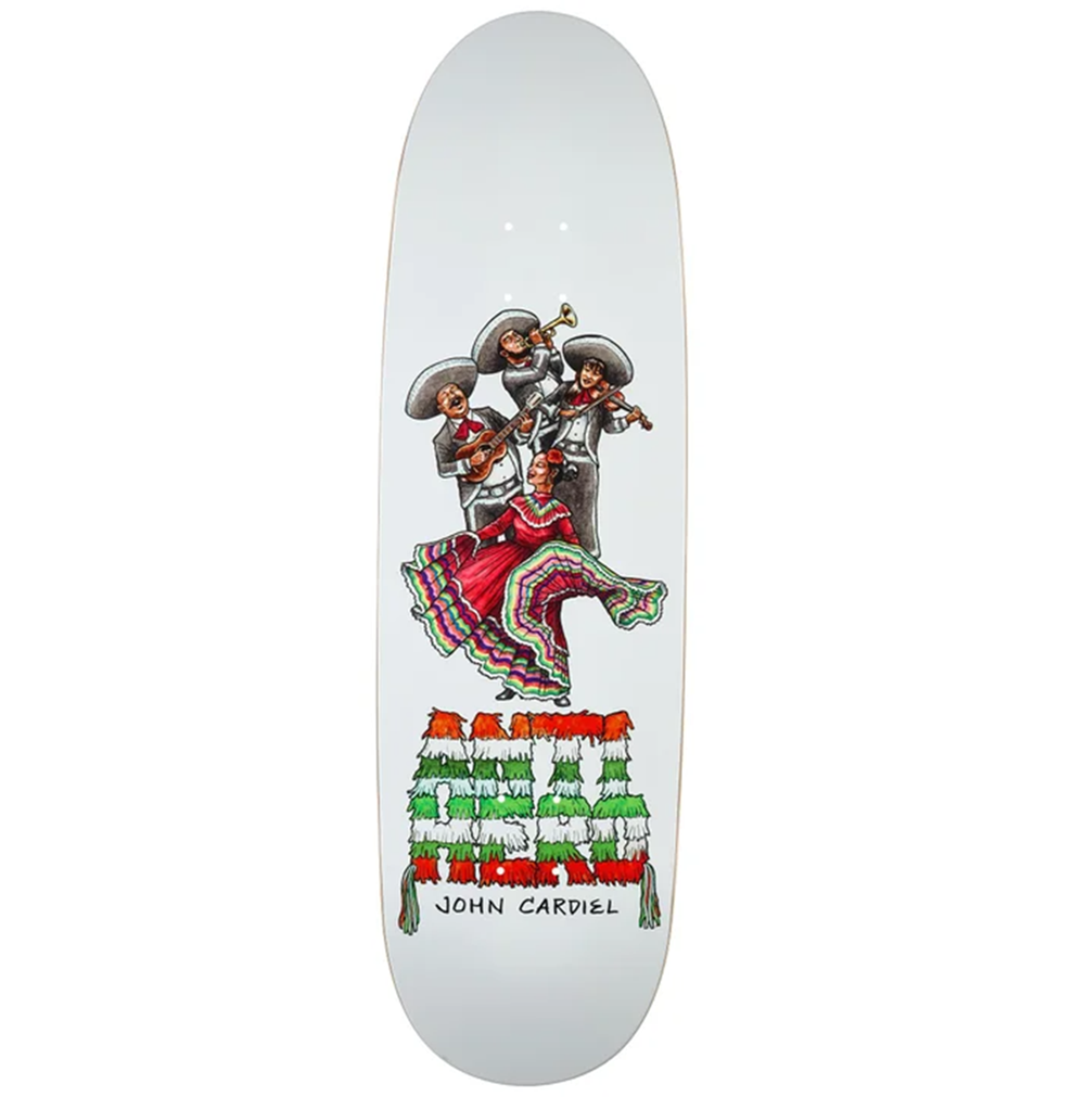 Anti Hero Cardiel Liberdad Skateboard Deck White 9.18x14.75WB