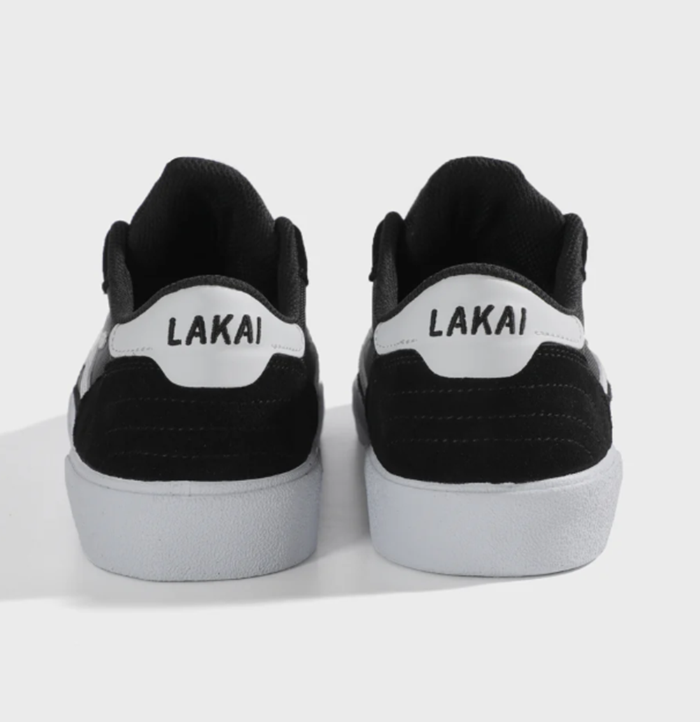 Lakai Cambridge Suede Skate Shoes Black White