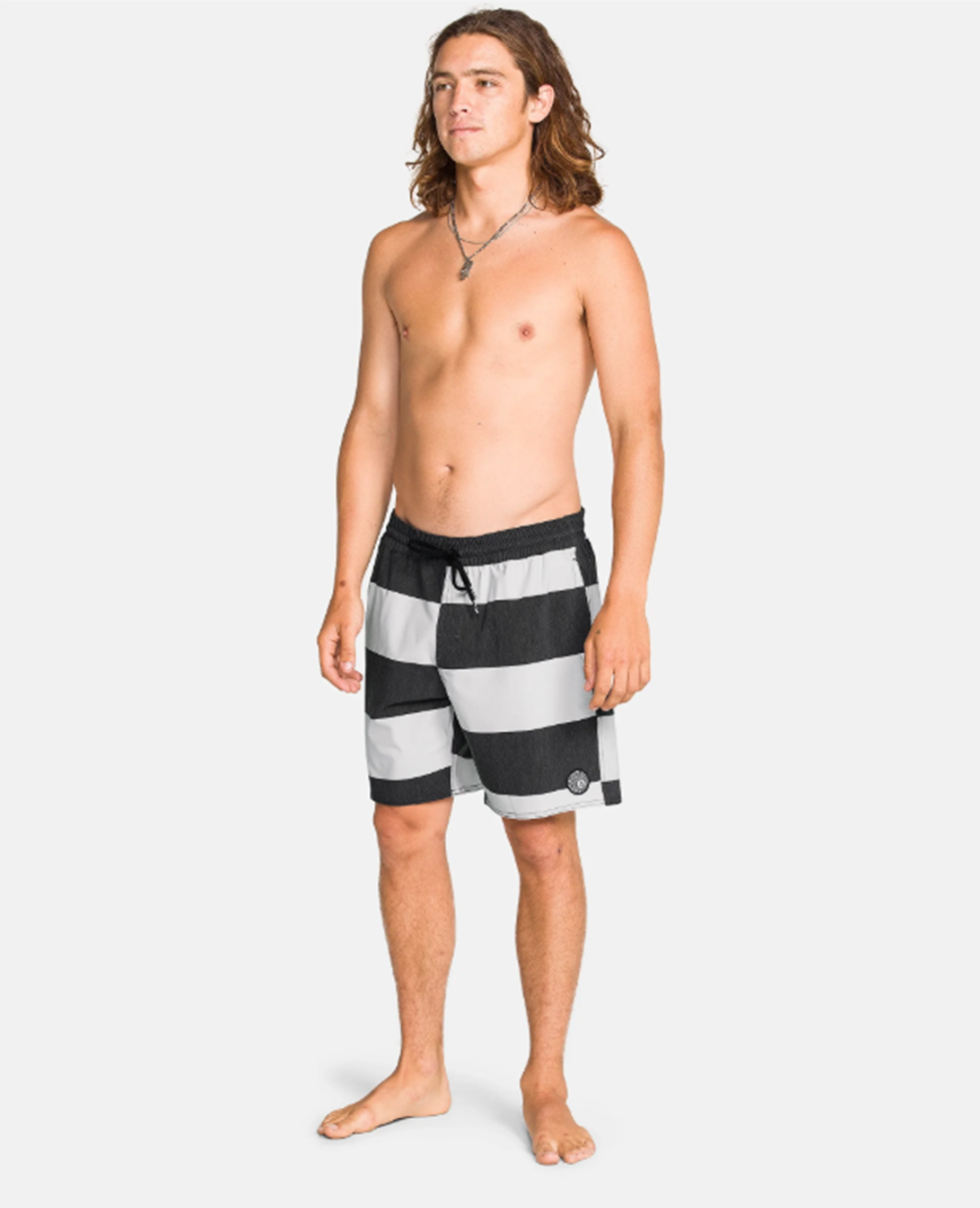 Volcom Psyche Cotton 17 Trunks Black White