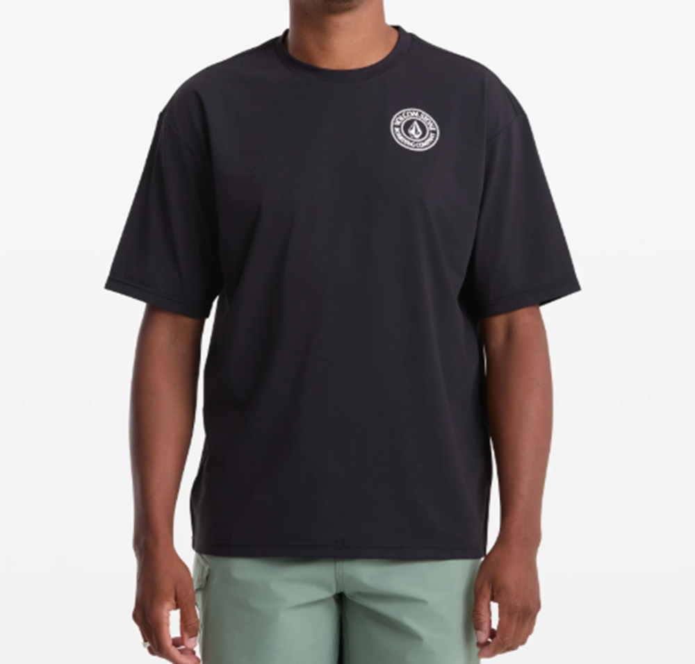 Volcom Drain You UPF SS Surf Shirt Black