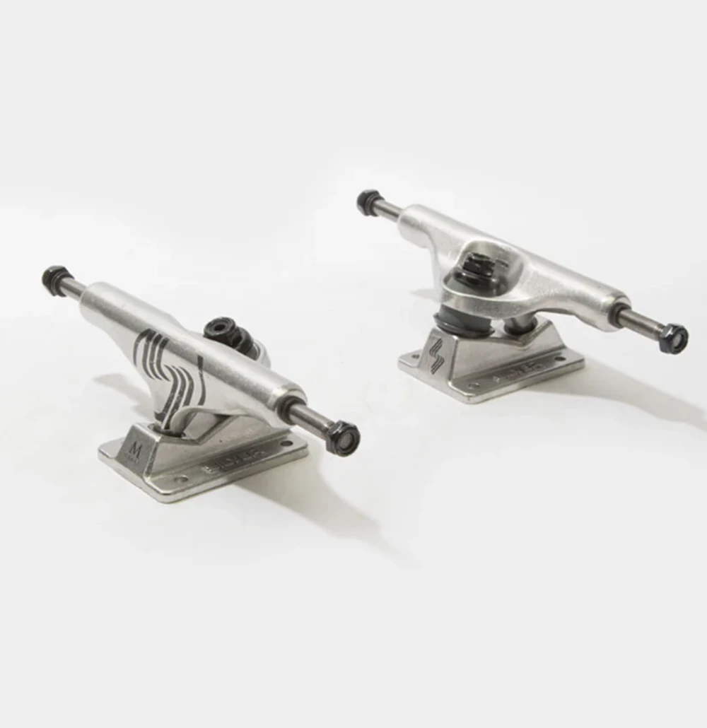 Silver M-Hollow Skate Trucks Set Silver 8.25
