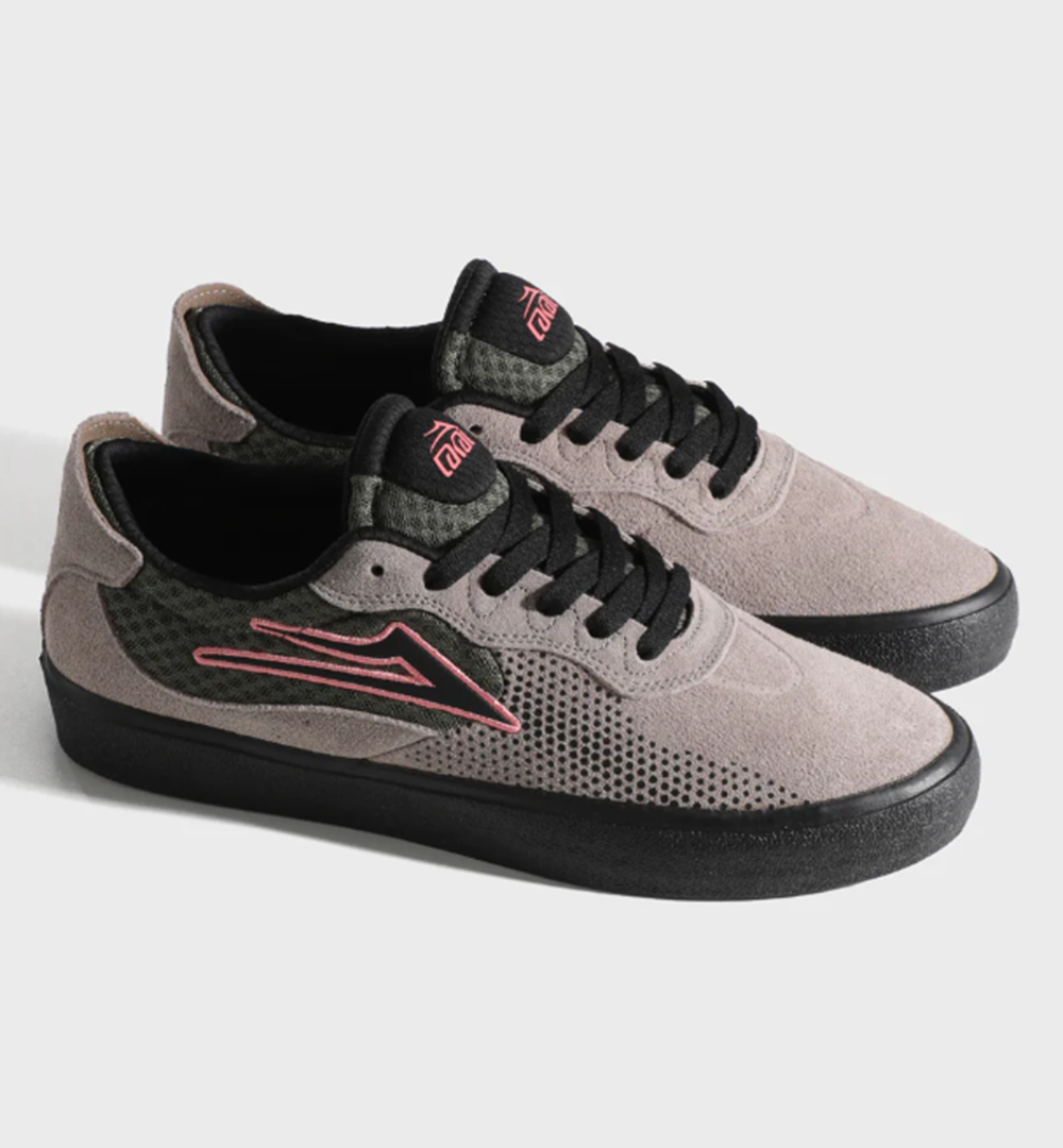 Lakai Essex Skate Shoes Black Olive Brown