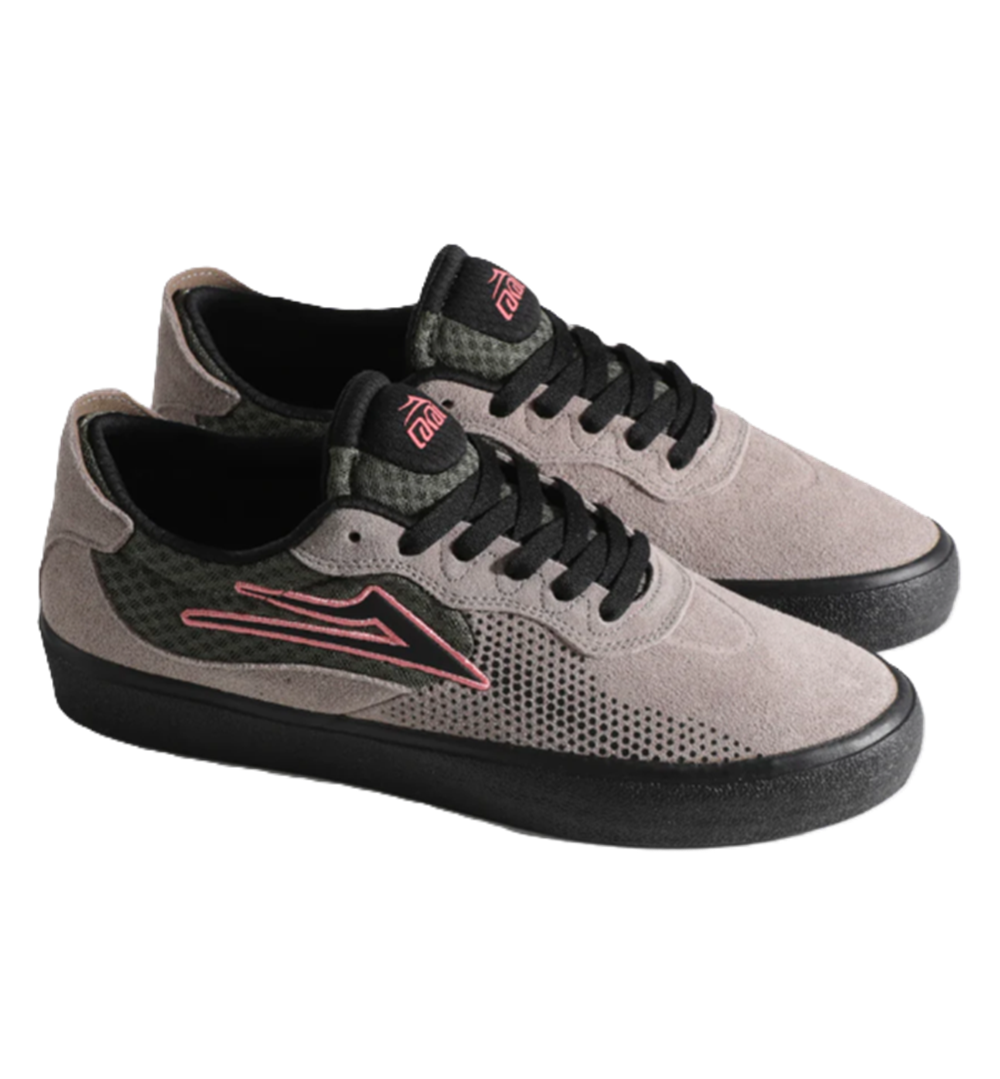 Lakai Essex Skate Shoes Black Olive Brown