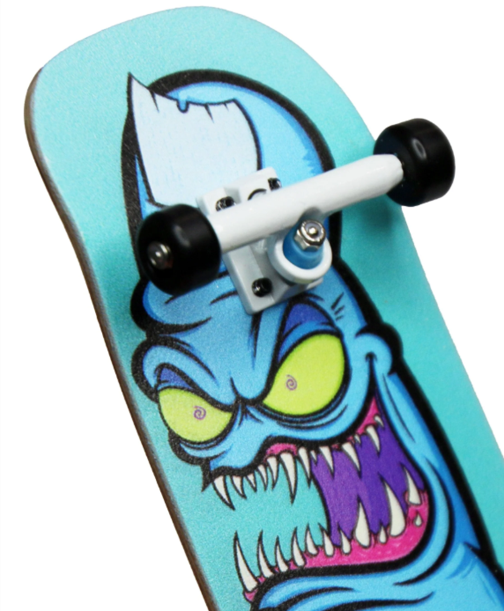 Teak Pro Gen2 Gnarly Bite Box Shape Fingerboard Complete Blue 33.3mm