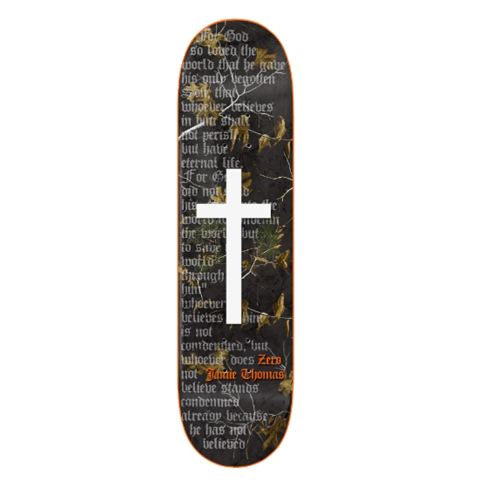 Zero Thomas Real Tree Skateboard Deck Black 8.5x14.5WB