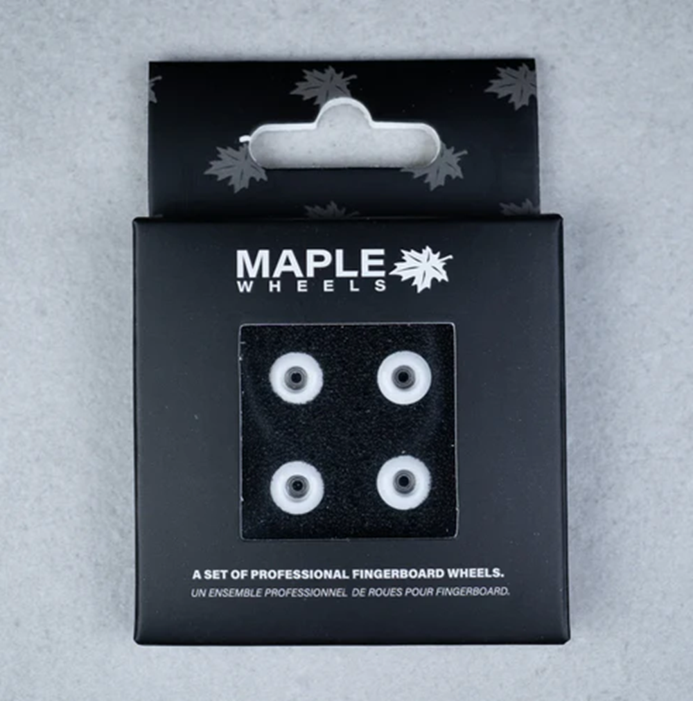 Maple Pro Fingerboard Wheels Classics Halo White 7.6mm x 5mm
