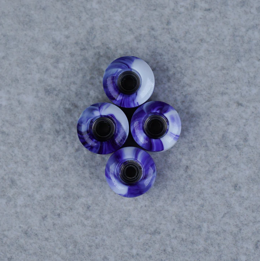 Maple Pro Fingerboard Wheels Classics Purple Swirl 7.6mm x 5mm