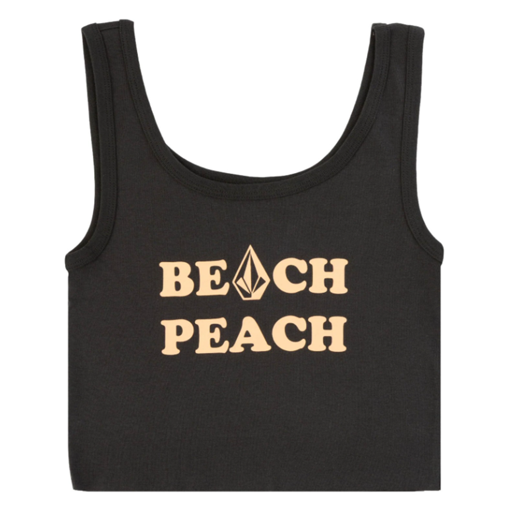 Volcom Coastal Tidal Wave Tank Womens Vintage Black