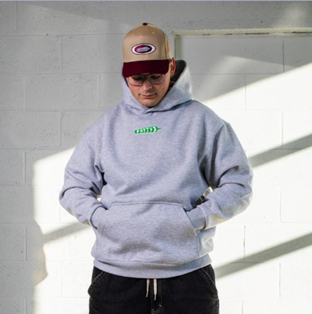 Fattys Badge Logo Hat Tan Burgundy Snapback