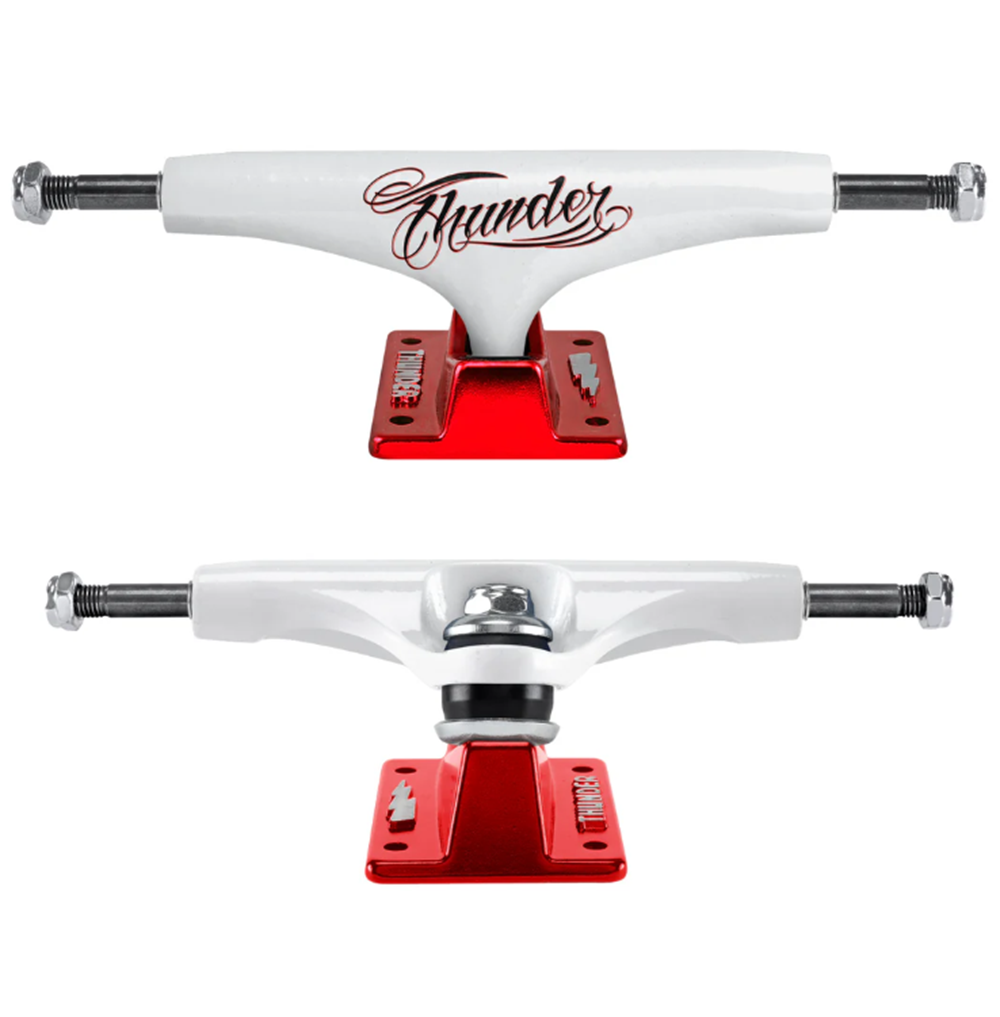 Thunder Hollow Light Flash Trucks Red White 148mm Set