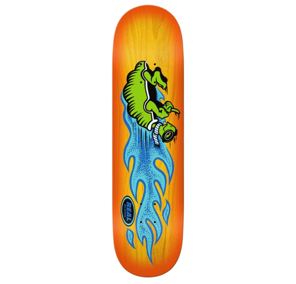 Krooked Gonz Hard2Hit Skateboard Deck Red Orange 8.5x14.25WB