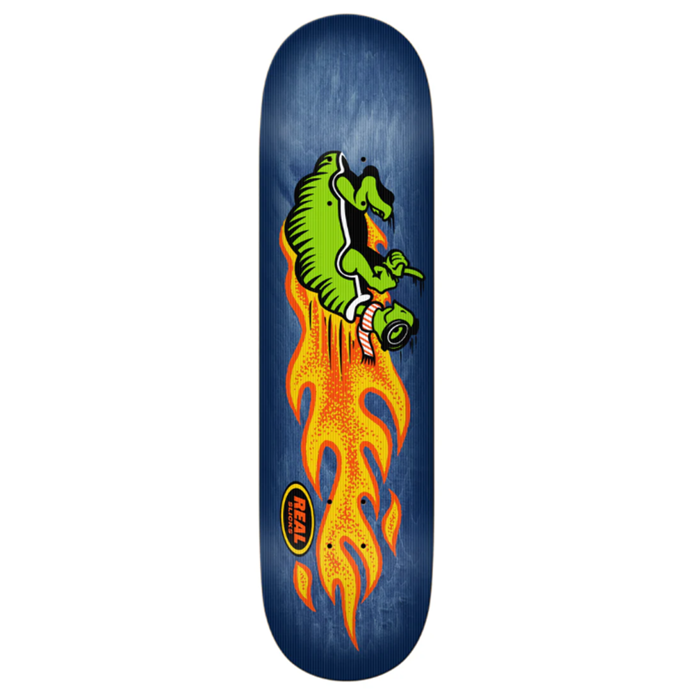 Real Team Slick Skateboard Deck Navy 8.5x14.25WB