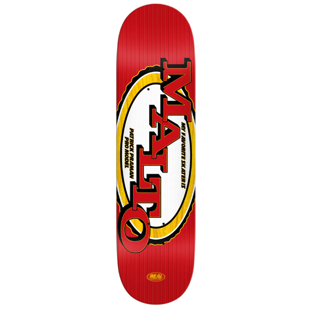 Real Praman Favorite Skateboard Deck Red 8.5x14.38WB