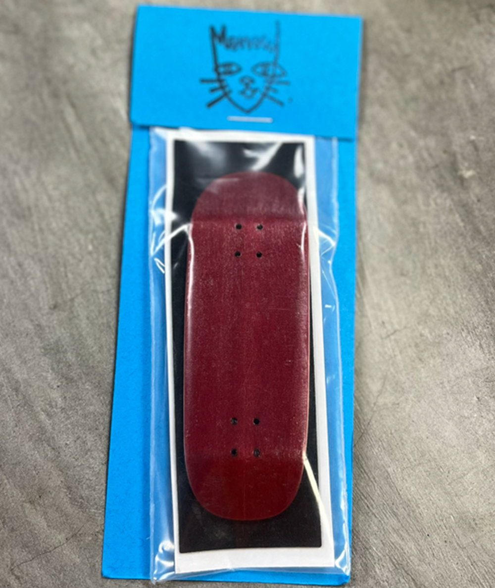 Morrow Fingerboard Deck Maroon Stain 32x95