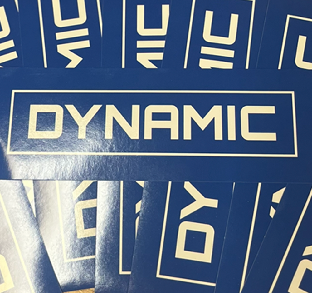 Dynamic Fingerboard Bar Sticker Blue 2x5