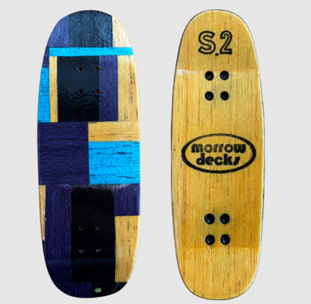 Morrow Fingerboard Complete Red Orange Cruiser Shape 36mm