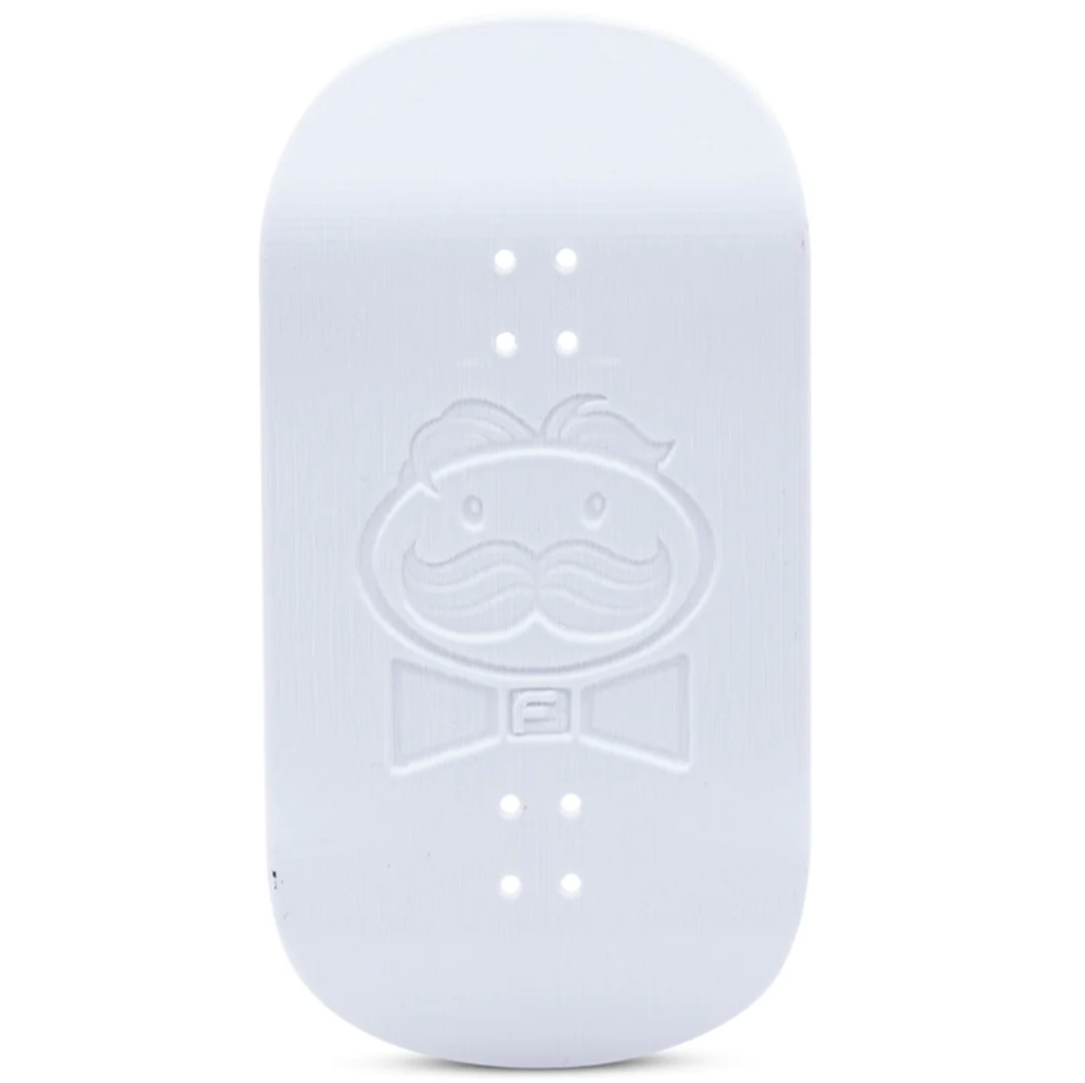 FutureBoundPrints Mr Stackerz Pringle Fingerboard Deck White 50x103
