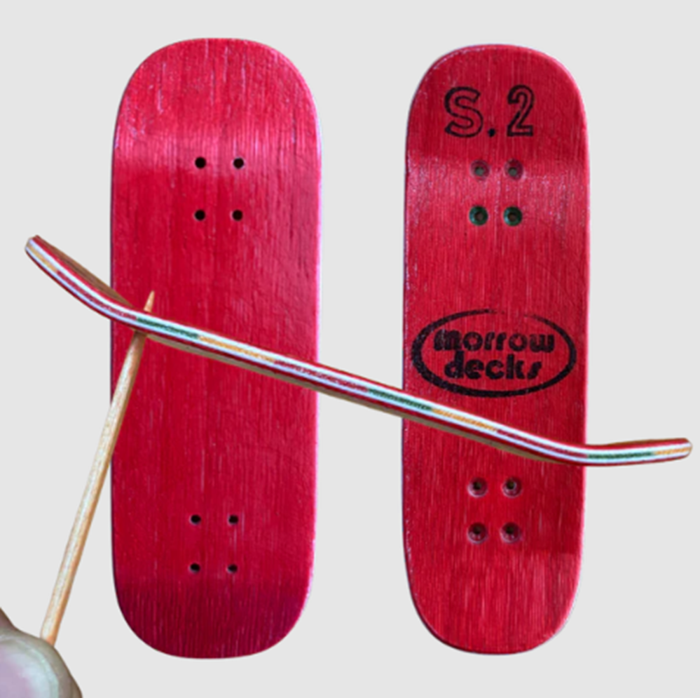 Morrow Fingerboard Complete Orange Red Block 36mm