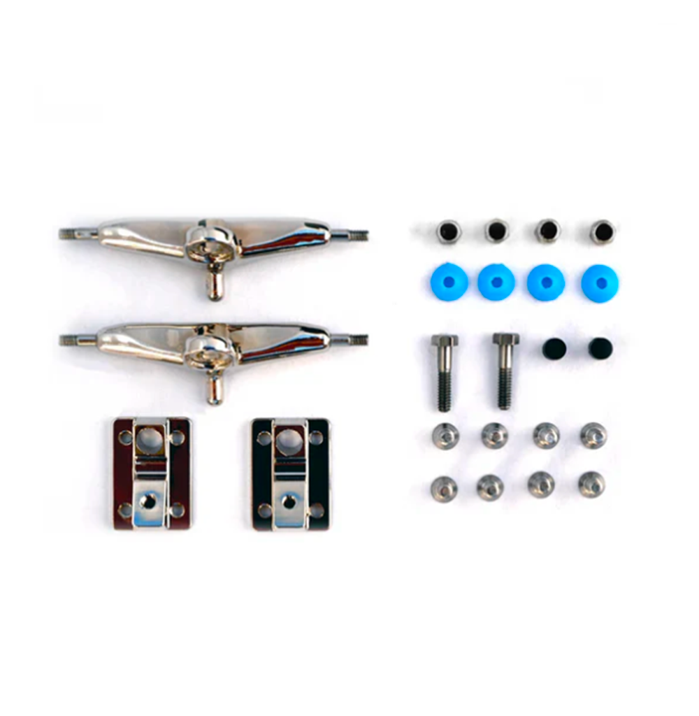 Delidecks Trux Hex Hybrid Fingerboard Trucks Grape Black 34mm