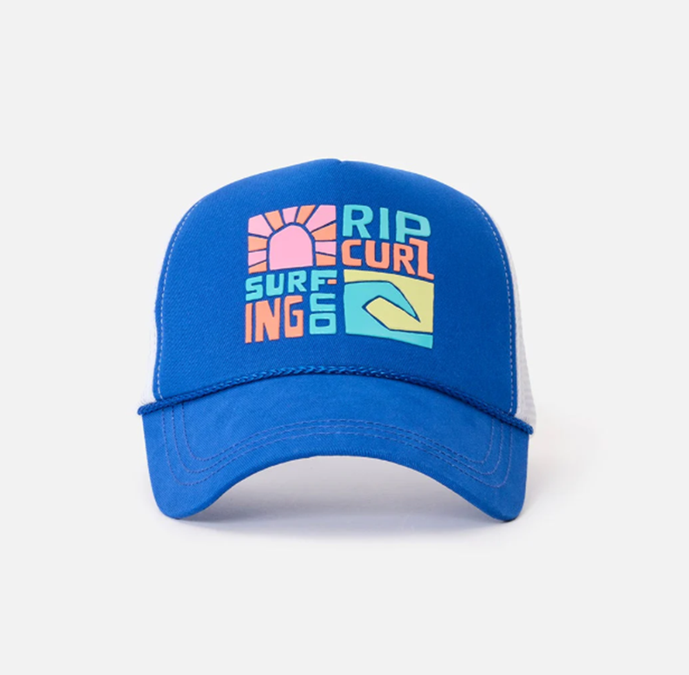 Rip Curl Mixed Revival Trucker Hat Blue White Onesize