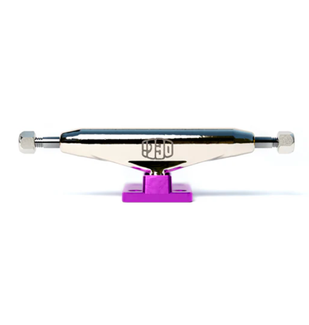 Delidecks Trux Hex Hybrid Fingerboard Trucks Purple Silver 34mm
