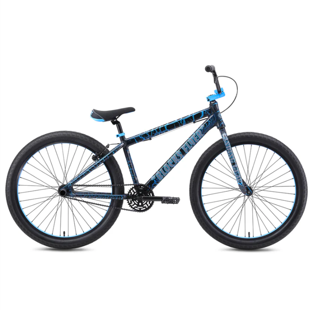 SE Blocks Flyer Bike Blue Crackle 26