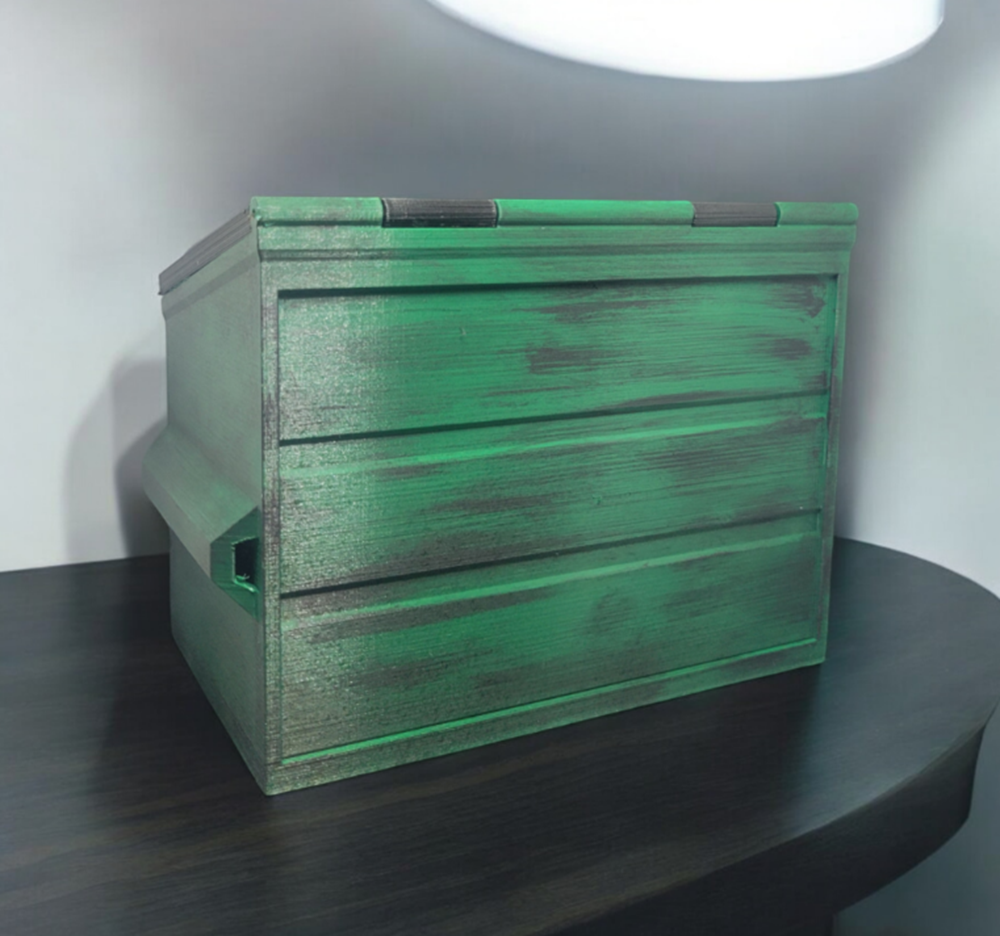 FutureBoundPrints The Dumpster Green 4x5.5in