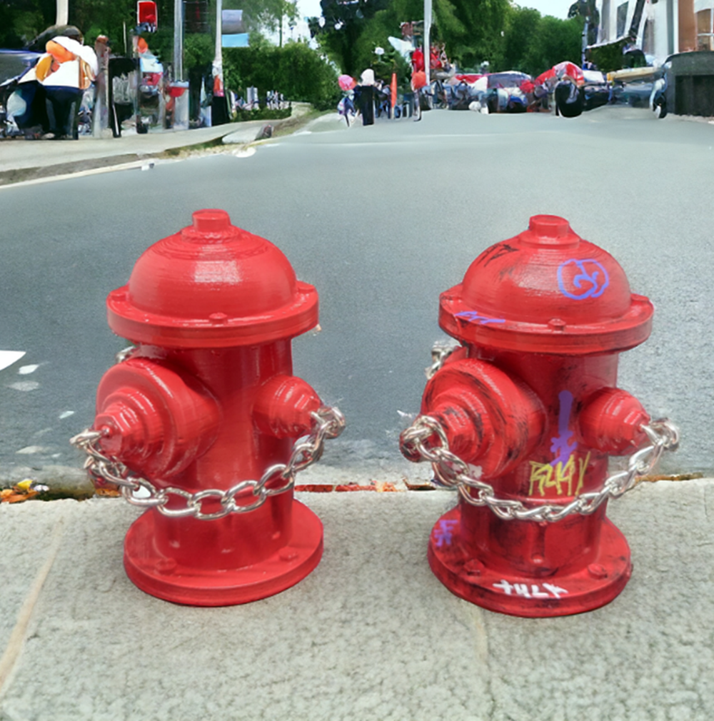 FutureBoundPrints Fire Hydrant Red 2.5 inch