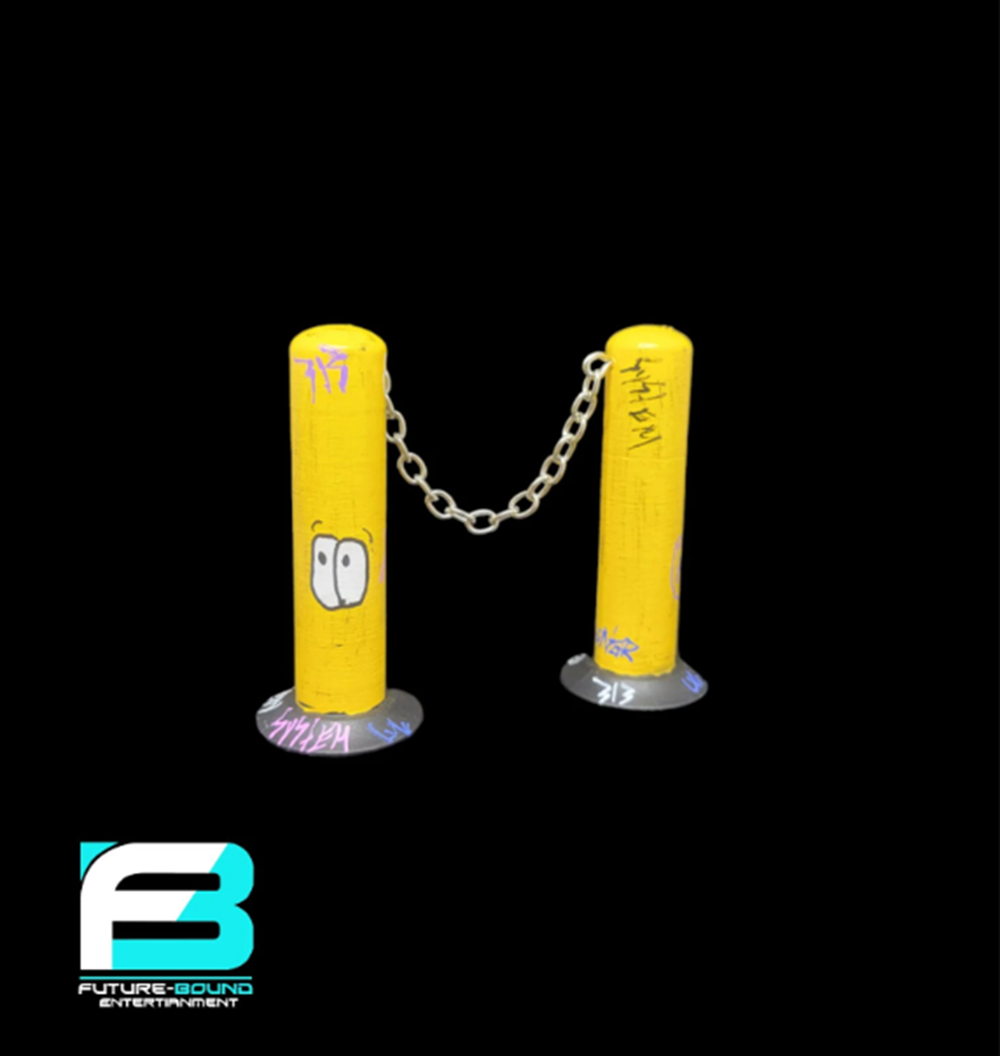 FutureBoundPrints Clean Chain Barrier Yellow 2.5 inch