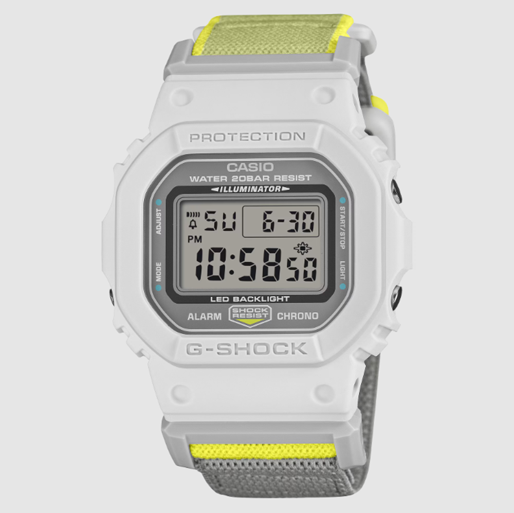 GSHOCK DW5600MNC7A8 White Green Yellow Onesize