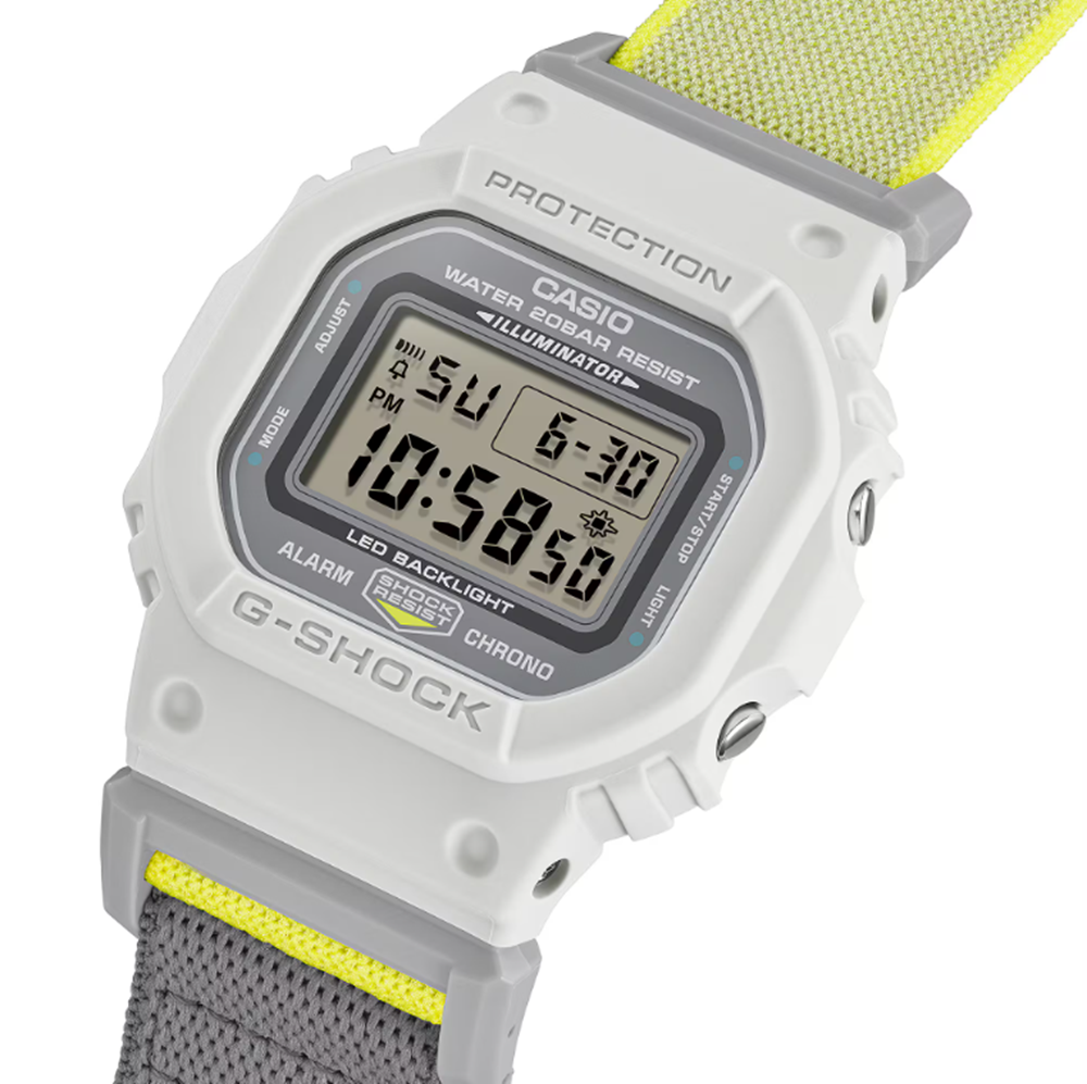 GSHOCK DW5600MNC7A8 White Green Yellow Onesize