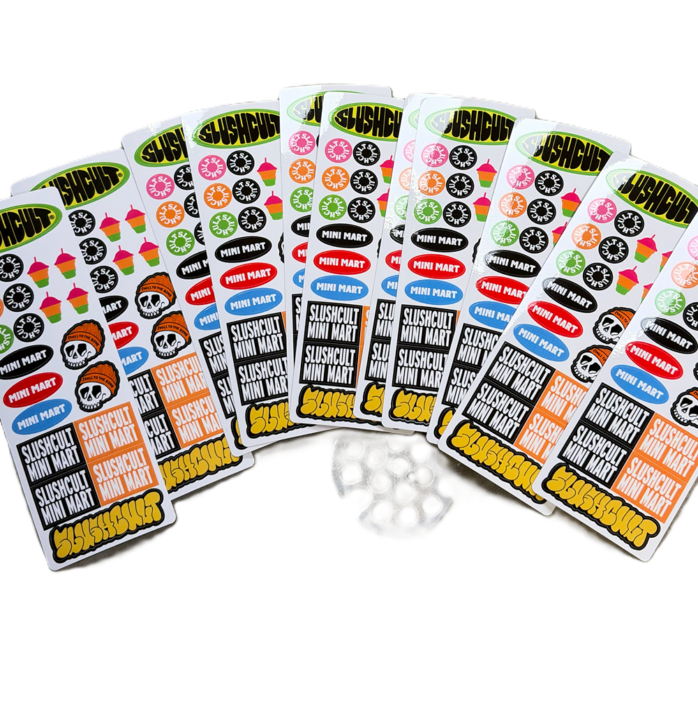 Sluchcult Mini Sicker Sheet Red Orange 6inch