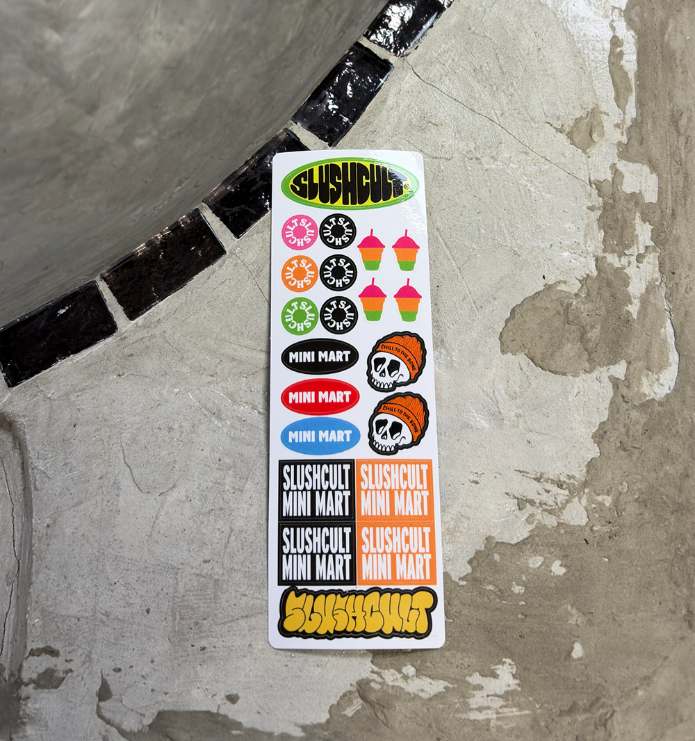 Sluchcult Mini Sicker Sheet Red Orange 6inch