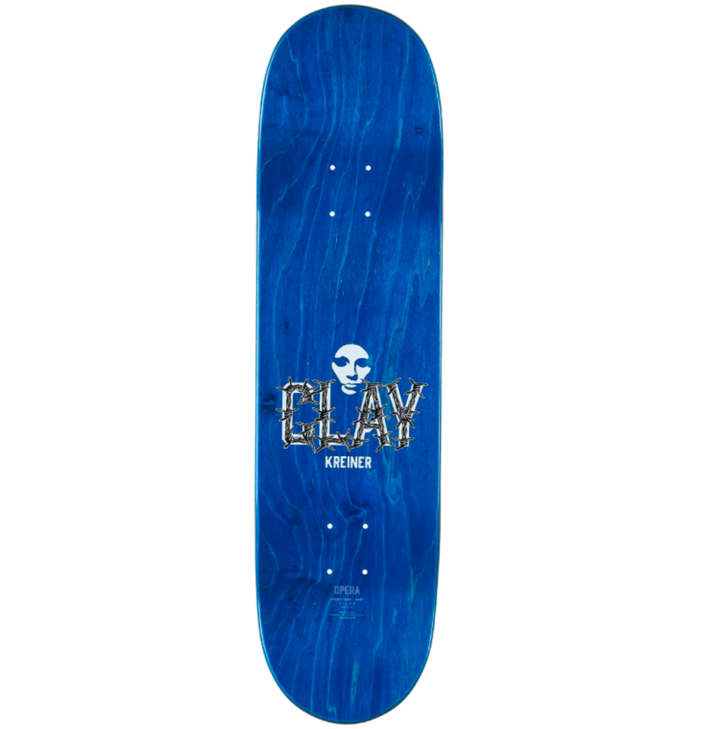 Opera Clay Kreiner EX7 Skateboard Deck Red Bleed 8.5x14.25WB