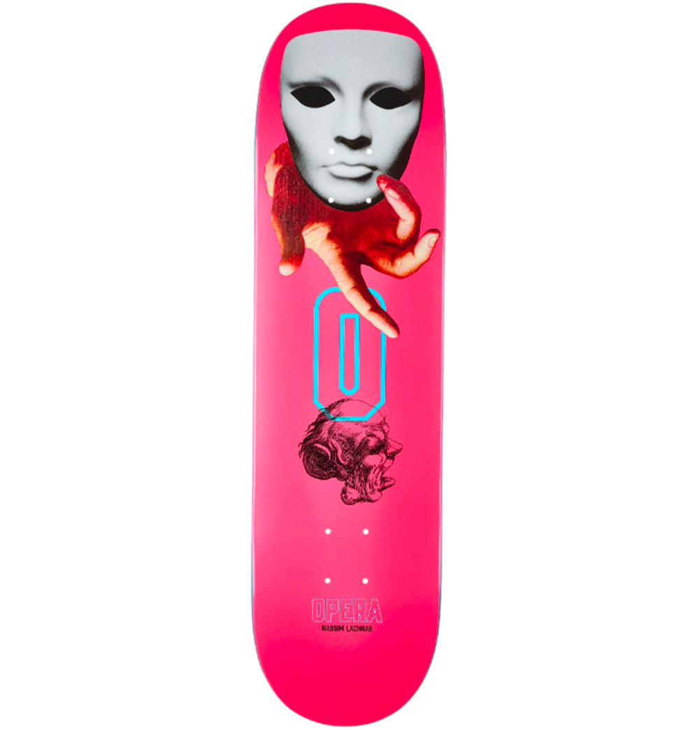Opera Nassim Handed EX7 Skateboard Deck Pink 8.37x14.25WB