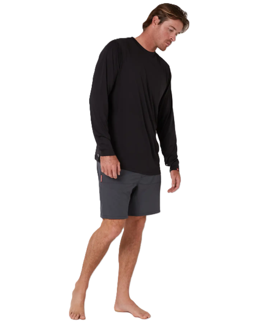 Follow Sun Tee Longsleeve UPF Black