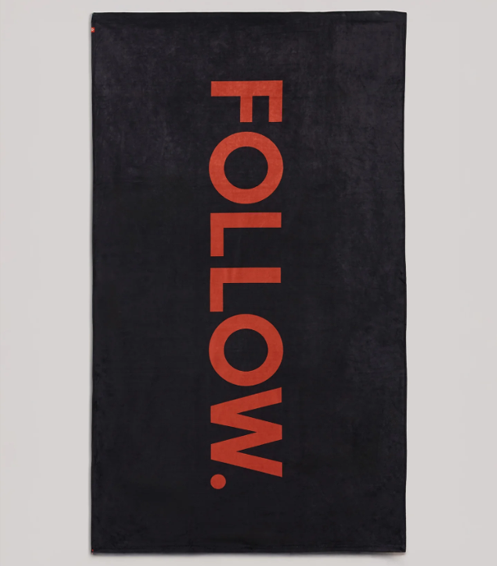 Follow Normal Towel Black One Size