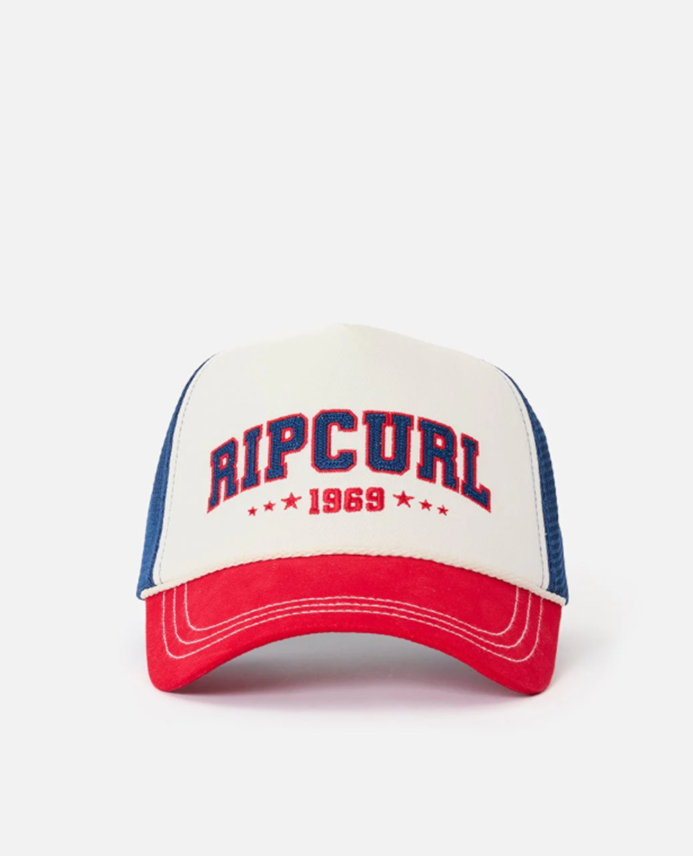 Rip Curl Mixed Revival Womens Trucker Hat Red White Blue Snapback