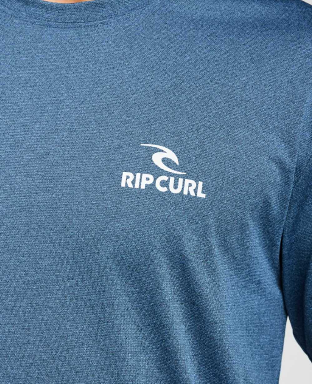Rip Curl SS Stack UPF Tshirt Mens Navy Marle