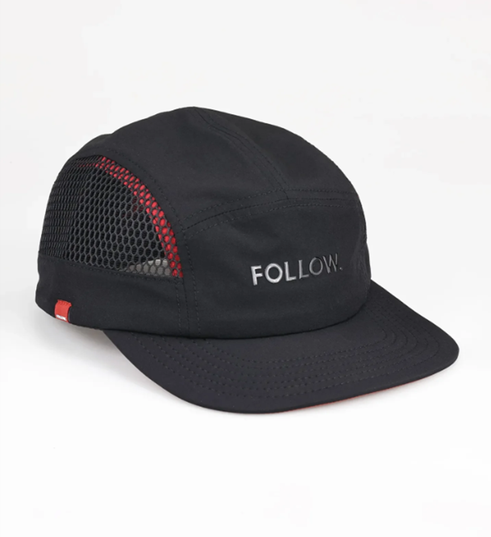 Follow Aqua Cap Black Adjustable Clip