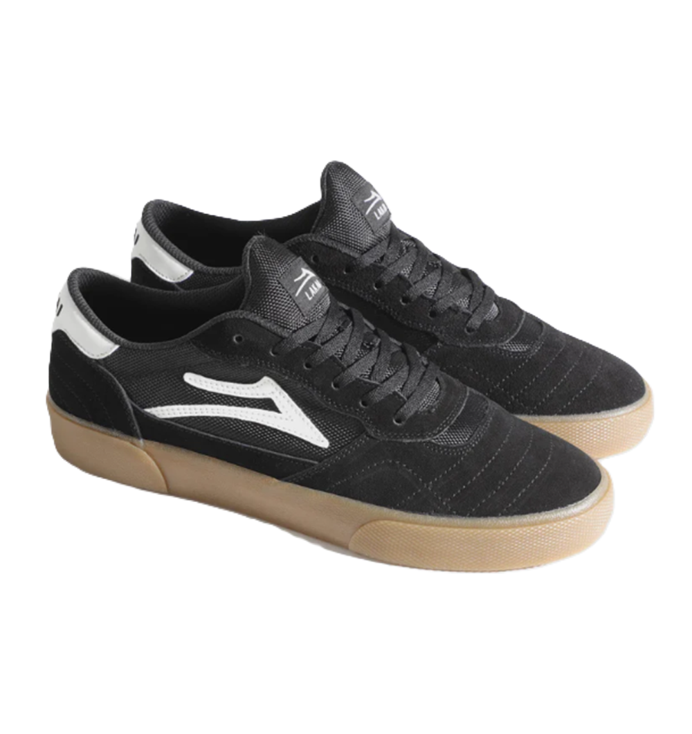 Lakai Cambridge Suede Shoes Black White Gum