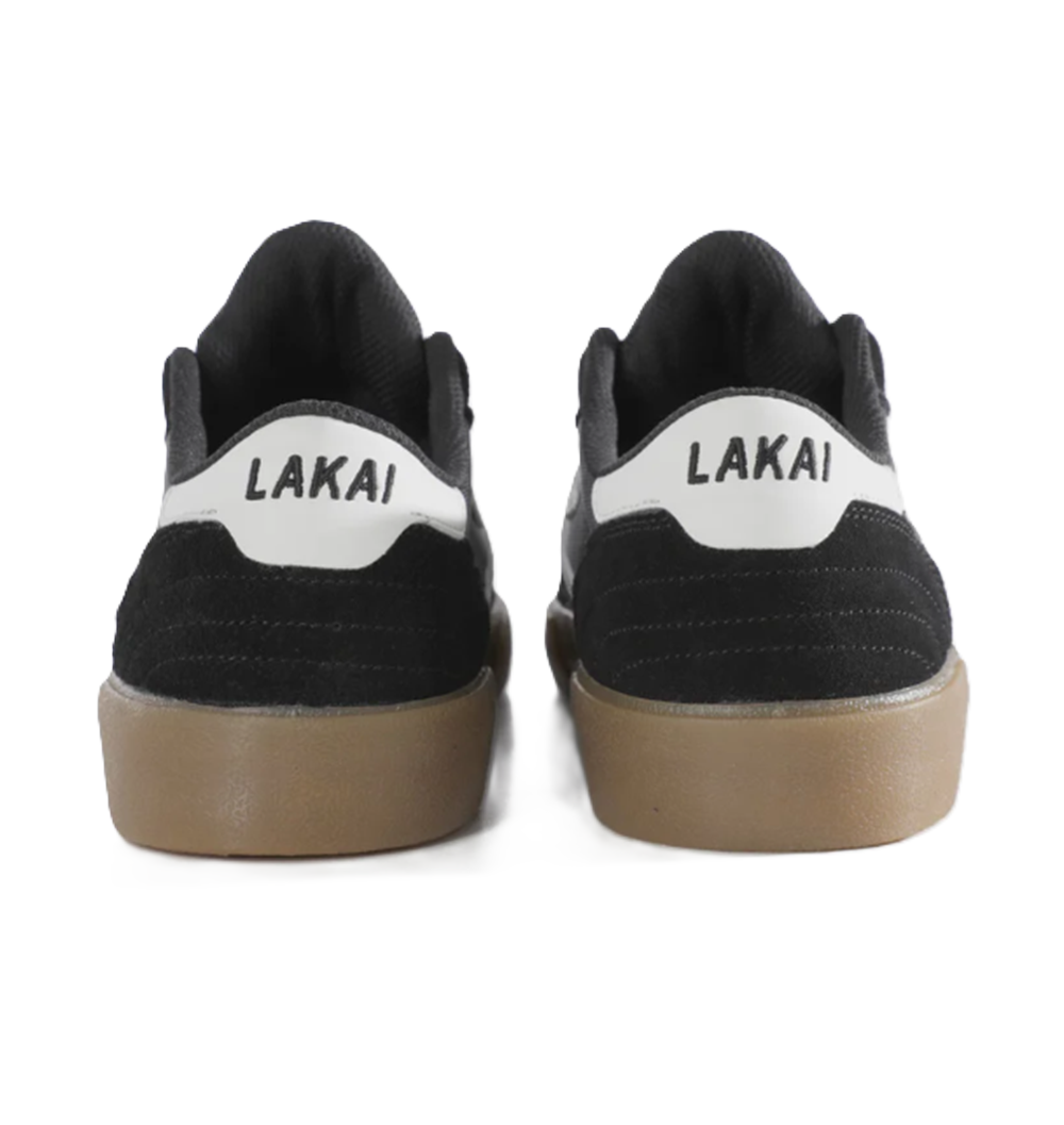 Lakai Cambridge Suede Shoes Black White Gum