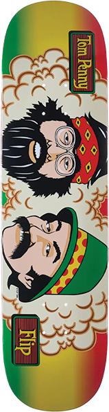 FLIP PENNY RASTA STRIPE SKATEBOARD DECK-8.25