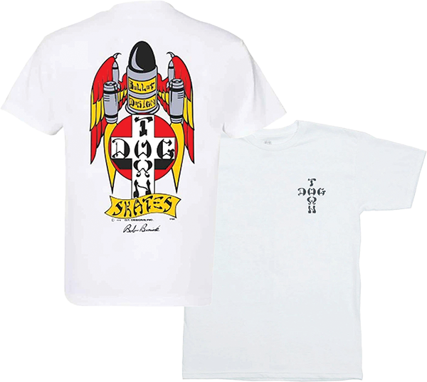 DOGTOWN BOB BINIAK OG 70S SS TSHIRT XXL-WHITE
