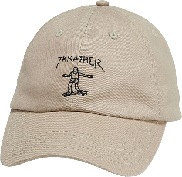 THRASHER GONZ OLD TIMER HAT ADJ-KHAKI