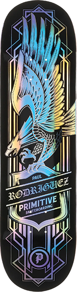 PRIMITIVE RODRIGUEZ EAGLE SPECTRA SKATEBOARD DECK-8.25 BLACK