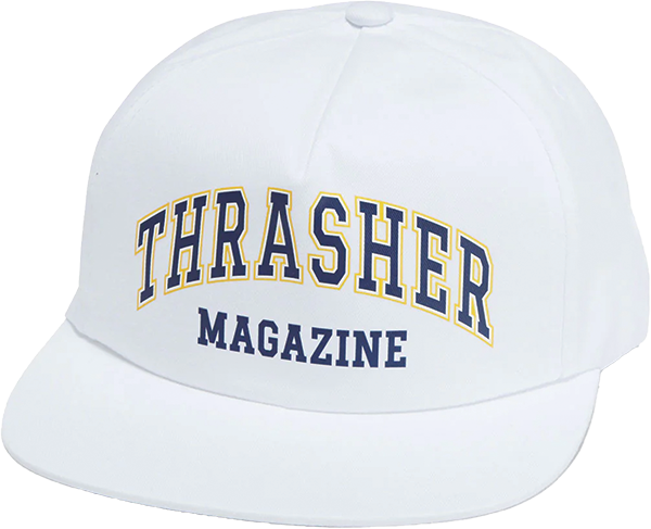 THRASHER DROPOUT HAT ADJ-WHITE