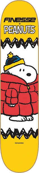 FINESSE PEANUTS SNOOPY BUBBLE JACKET SKATEBOARD DECK-8.25